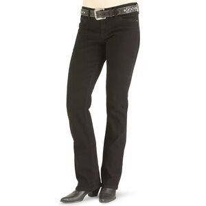 Wrangler 9/10 Women's Jeans Q- Baby Ultimate Riding Black Wrq20bl Bootcut